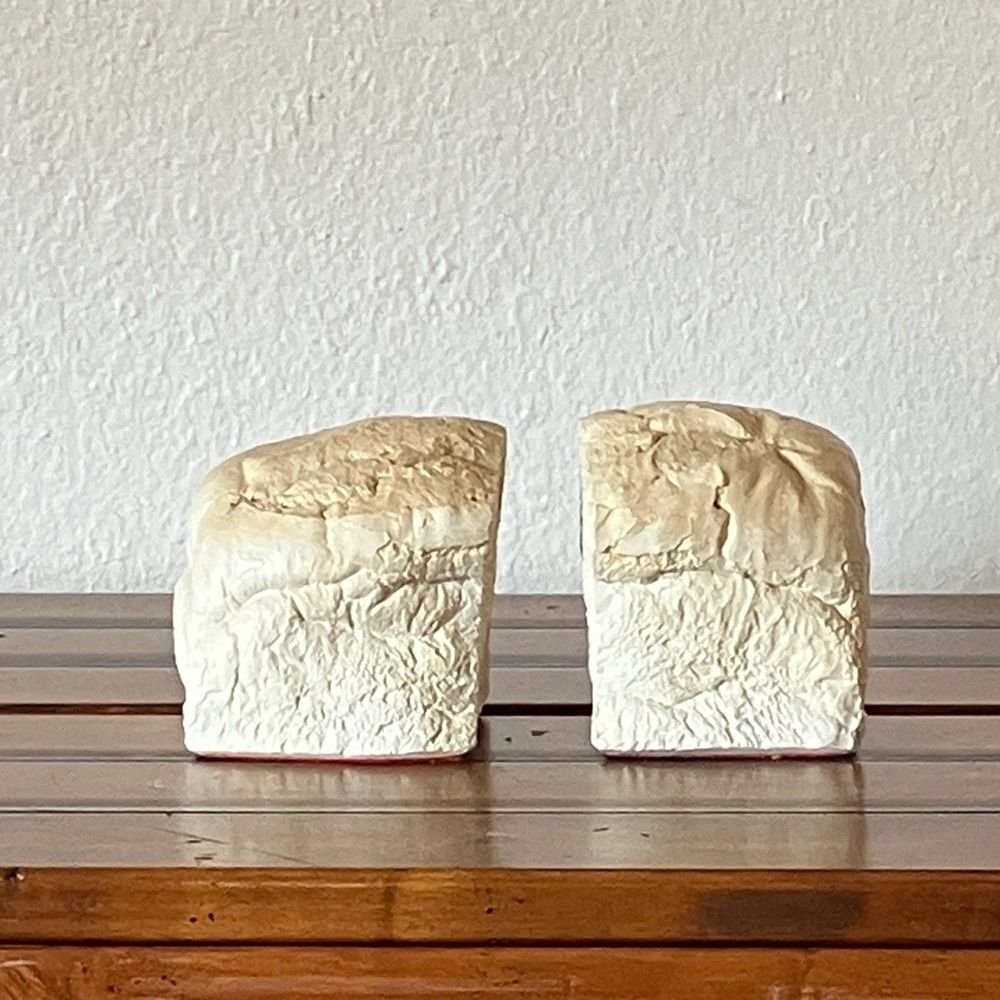 Vintage Loaf of Bread Bookends